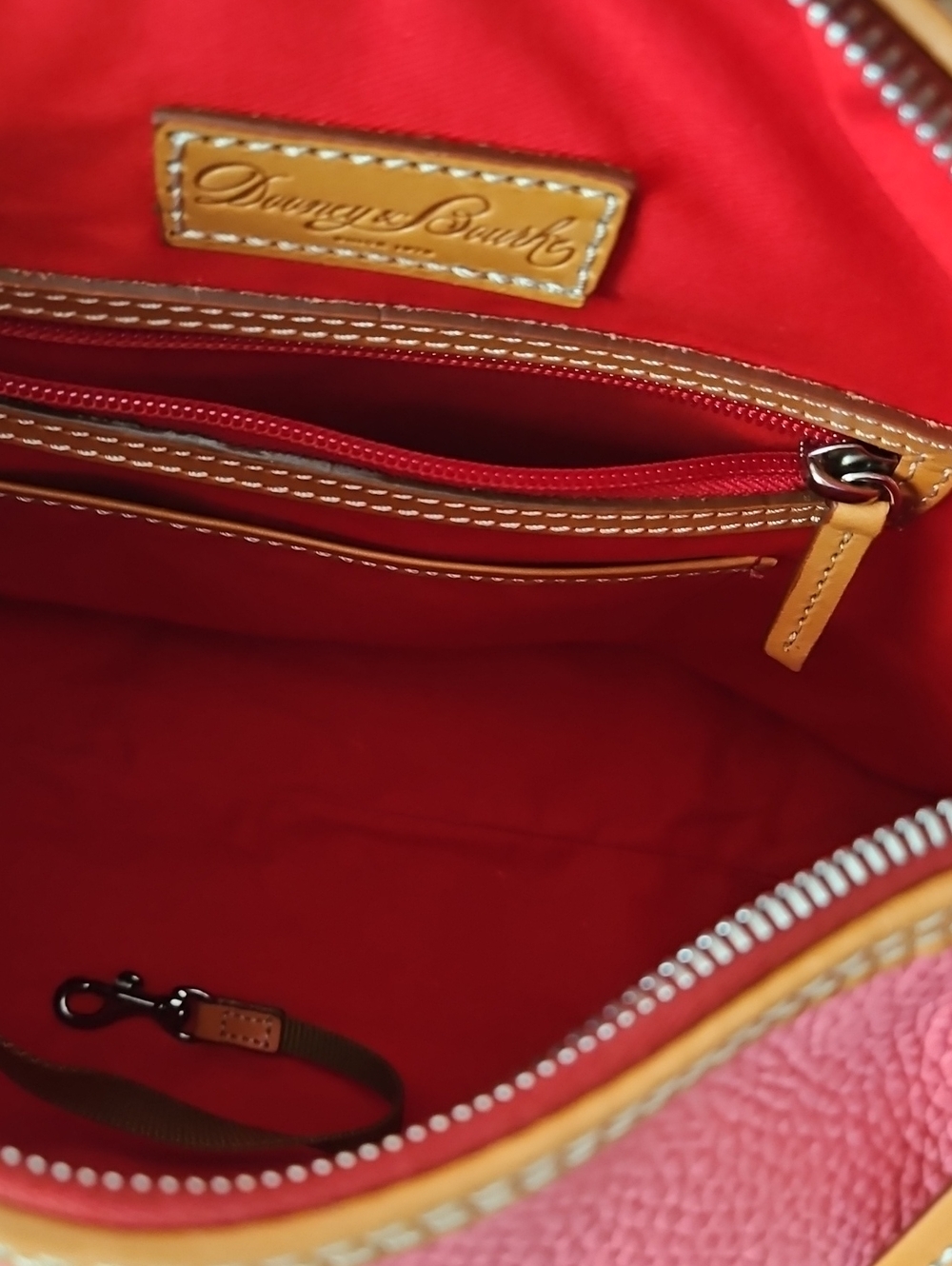 Dooney & Bourke Bubble Gum Pink Pebble Leather 'Paige' Sac - Picture 7 of 12